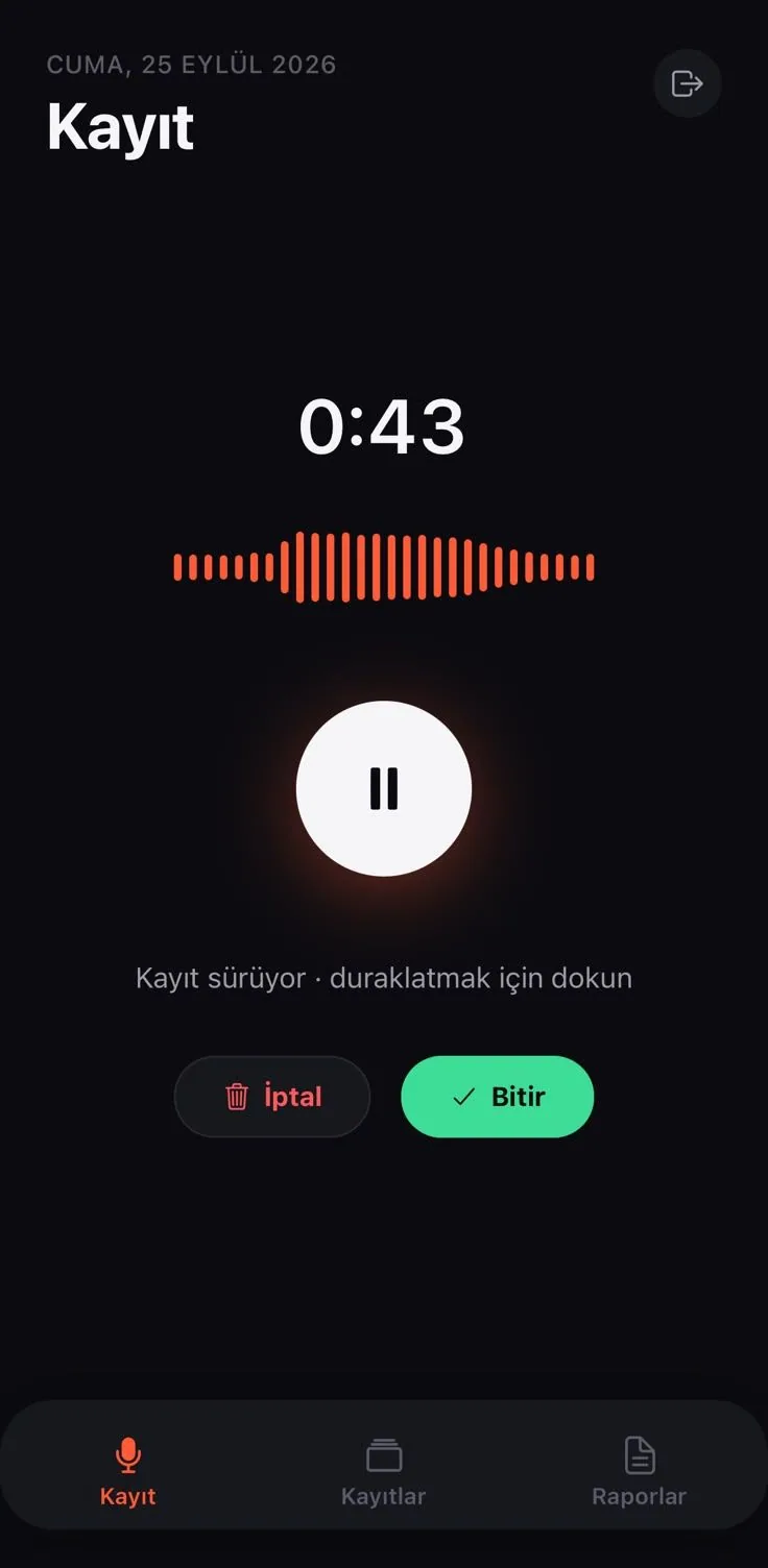 Kayıt sürüyor