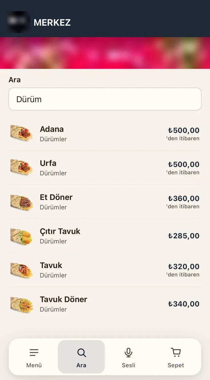 Ürün arama