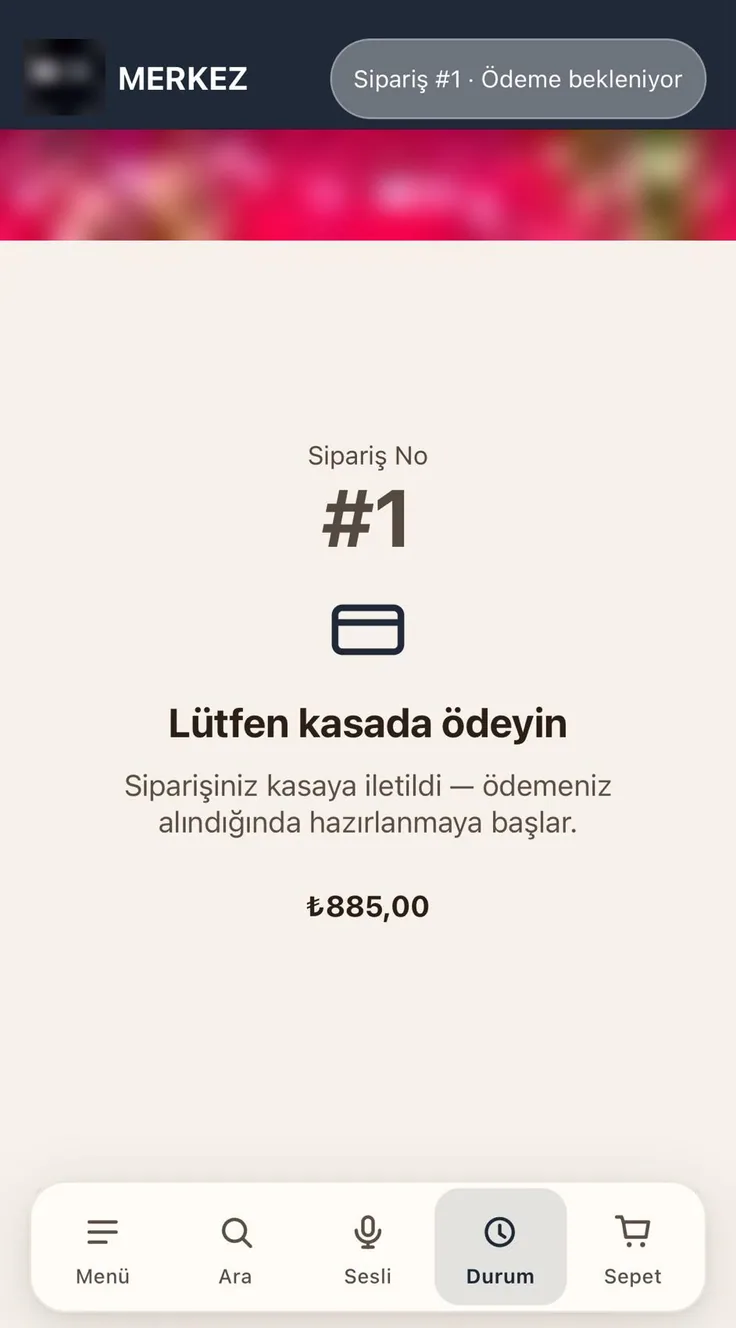 Sipariş durumu